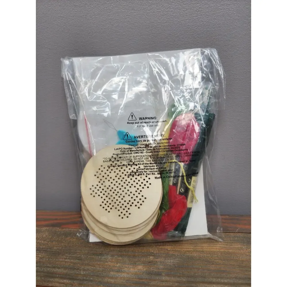 Annie's Creative Woman Crossed-Stitched Christmas Ornaments Kit